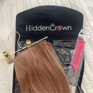 Hidden Crown V-Clip Volumizer  16” - #8 Light Brown/Darkest Blonde